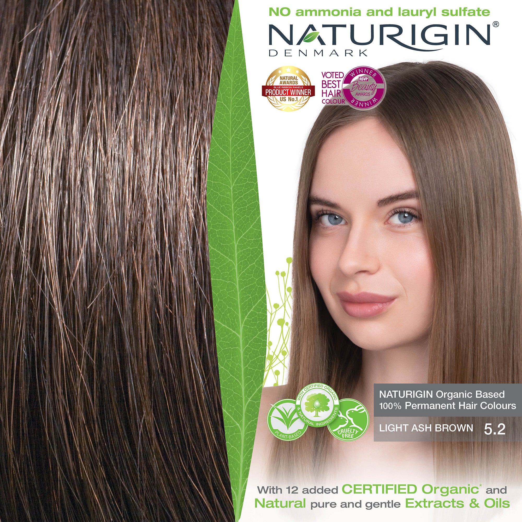 Light Ash Brown 5.2 Permanent Hair Colour – Simply Natural Beauty